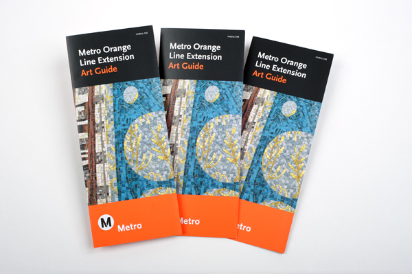 Metro Orange Line Extension Art Guide, which won an Award of Excellence in the 2013 TMSA Compass Awards Program.