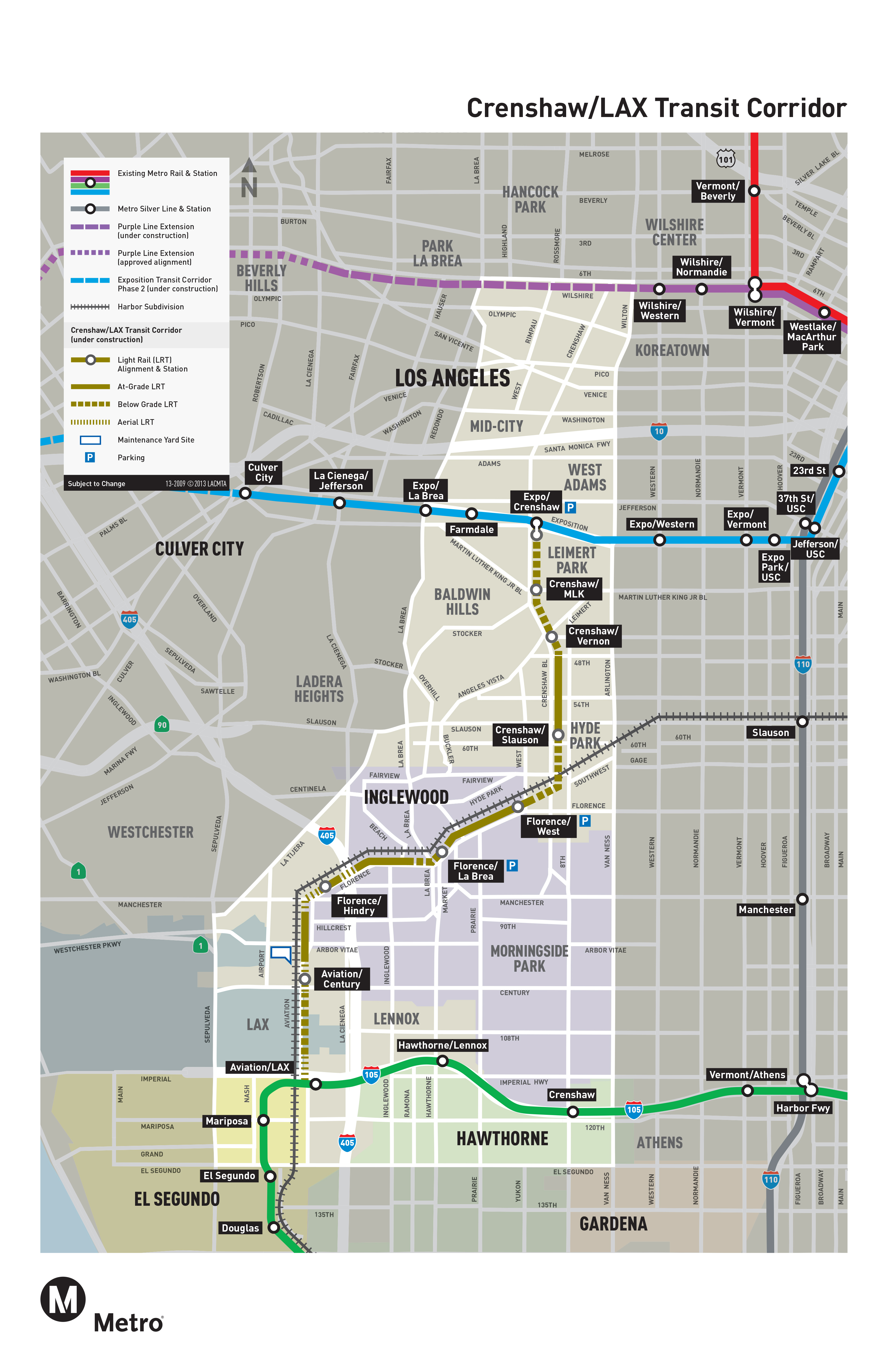 Metro releases latest Crenshaw/LAX Transit Corridor map The Source