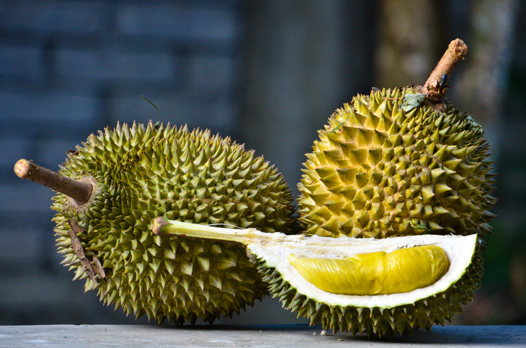 I'll eat a lot of things, but not durian - blech! Are you brave enough to try? Test your taste bud mettle at the South Pasadena Moon Festival. Photo: Dr.13 (www.lensa13.com) via Flickr Creative Commons