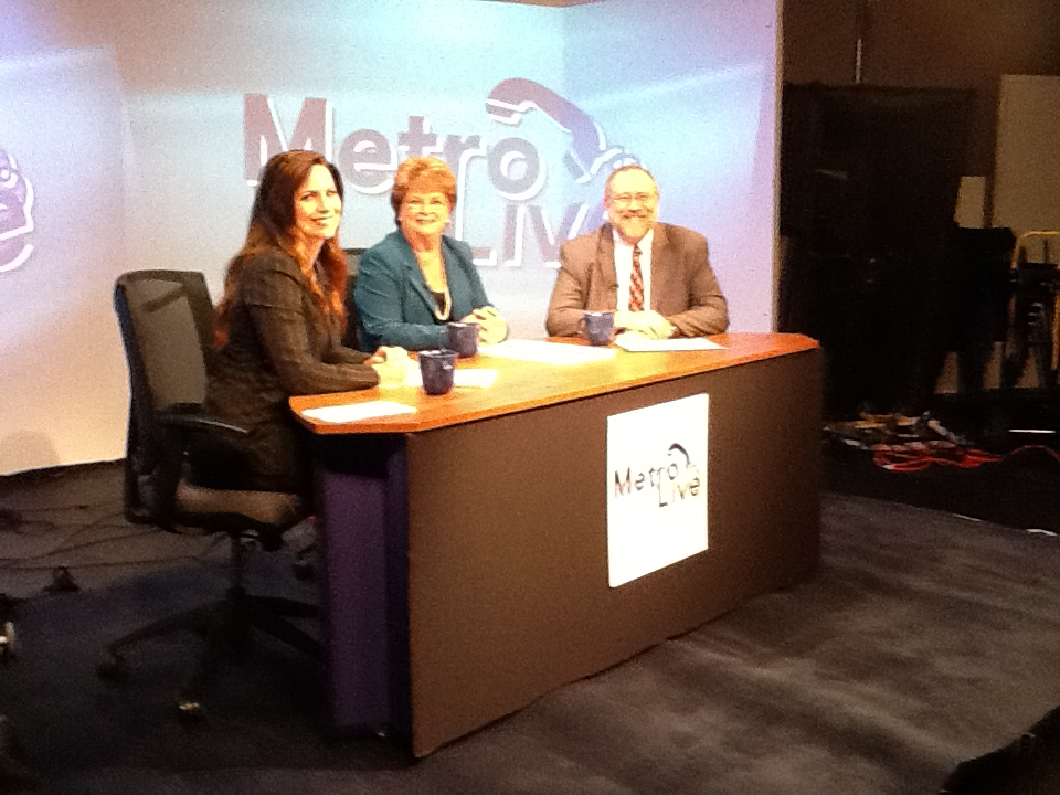 Metro Live, left to right, host Jennifer Bjorklund, Metro Board Chair Diane DuBois and Metro Executive Director of Highways Doug Failing. Photo by Marc Littman/Metro