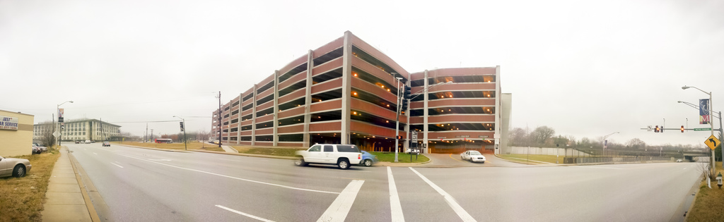 A garage at the Washington Metro's College Park station. Photo by Bossi, via Flickr creative commons.