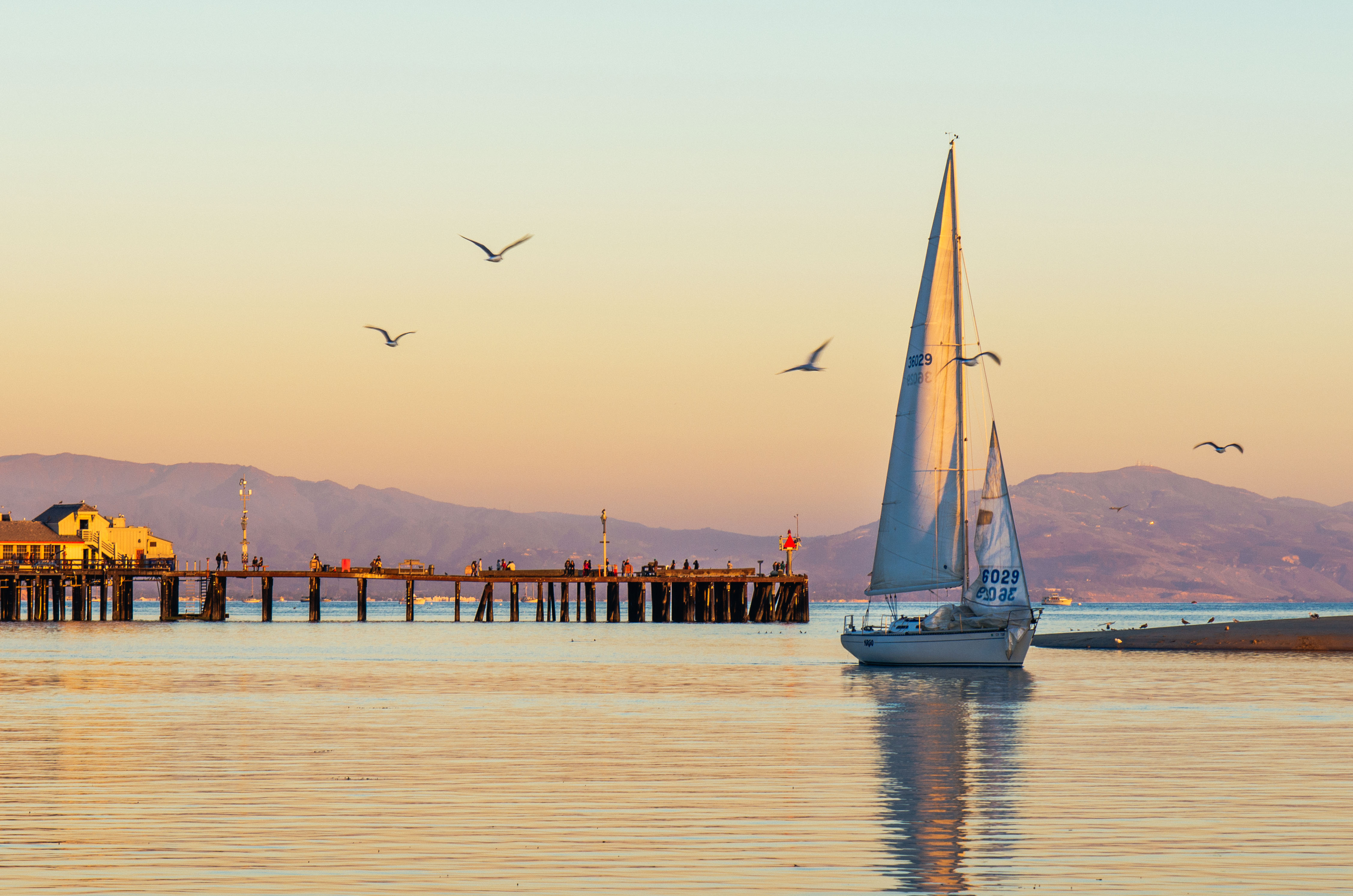 ART OF TRANSIT: We haven't had a boat pic in a while. So here's a boat pic taken from the beach in downtown Santa Barbara, easily accessible by Amtrak from Union Station, Glendale, Van Nuys and other area stops. Photo by Steve Hymon.