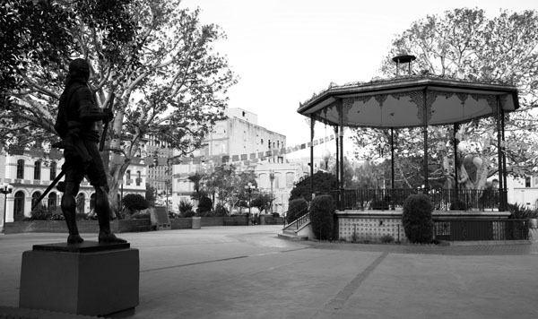 Statue of King Carlos III at the Old Plaza. Photo by Ezekiel Tarango.