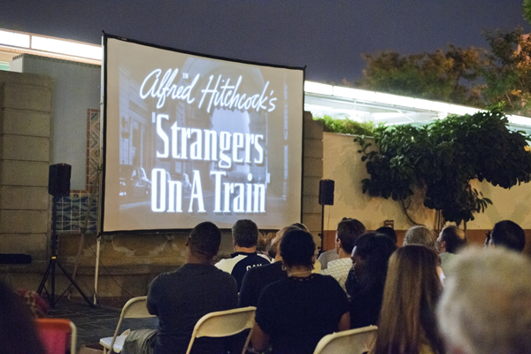 We returned to film with an outdoor screening of the classic Strangers on a Train (how could we resist?!), a co-presentation with Echo Park Film Center.