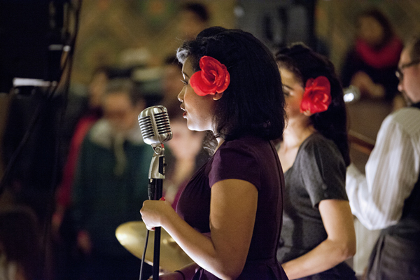 Part of the Independent Shakespeare Co., Dr. Pinch and the Pinchtones performed 1940s era swing music