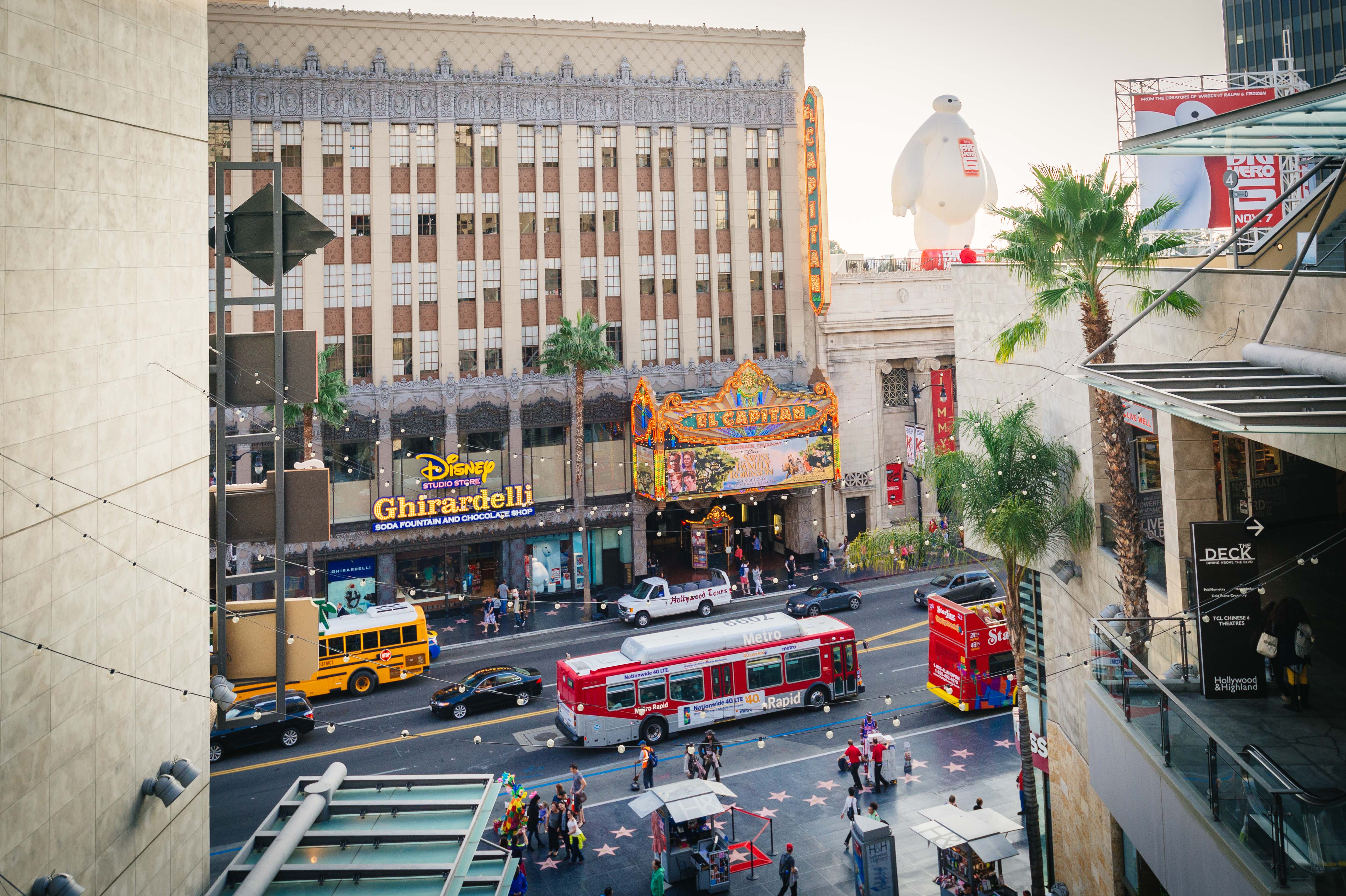 ART OF TRANSIT: Go Metro to Hollywood Boulevard. Metro Lines 212, 217 and 780 will get you there on the bus or take the Metro Red Line. Click on the photo to see Metro timetables and maps. Photo by Steve Hymon/Metro.