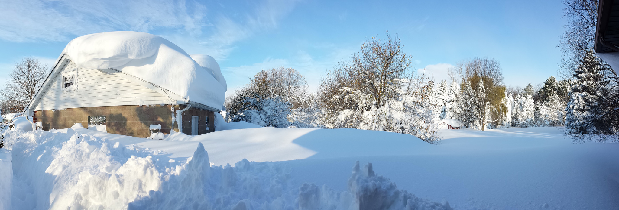 ART OF TRANSPO: There's a road there somewhere. The pic was taken yesterday in the 'burbs of Buffalo, N.Y. Meanwhile, the NWS is predicting a high of 68 in L.A. today -- brrrr! Photo by Tony, via Flickr creative commons.