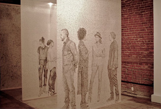 Past artwork by Kenturah Davis, one of fourteen artists selected to create site-specific artworks for Crenshaw/LAX line.