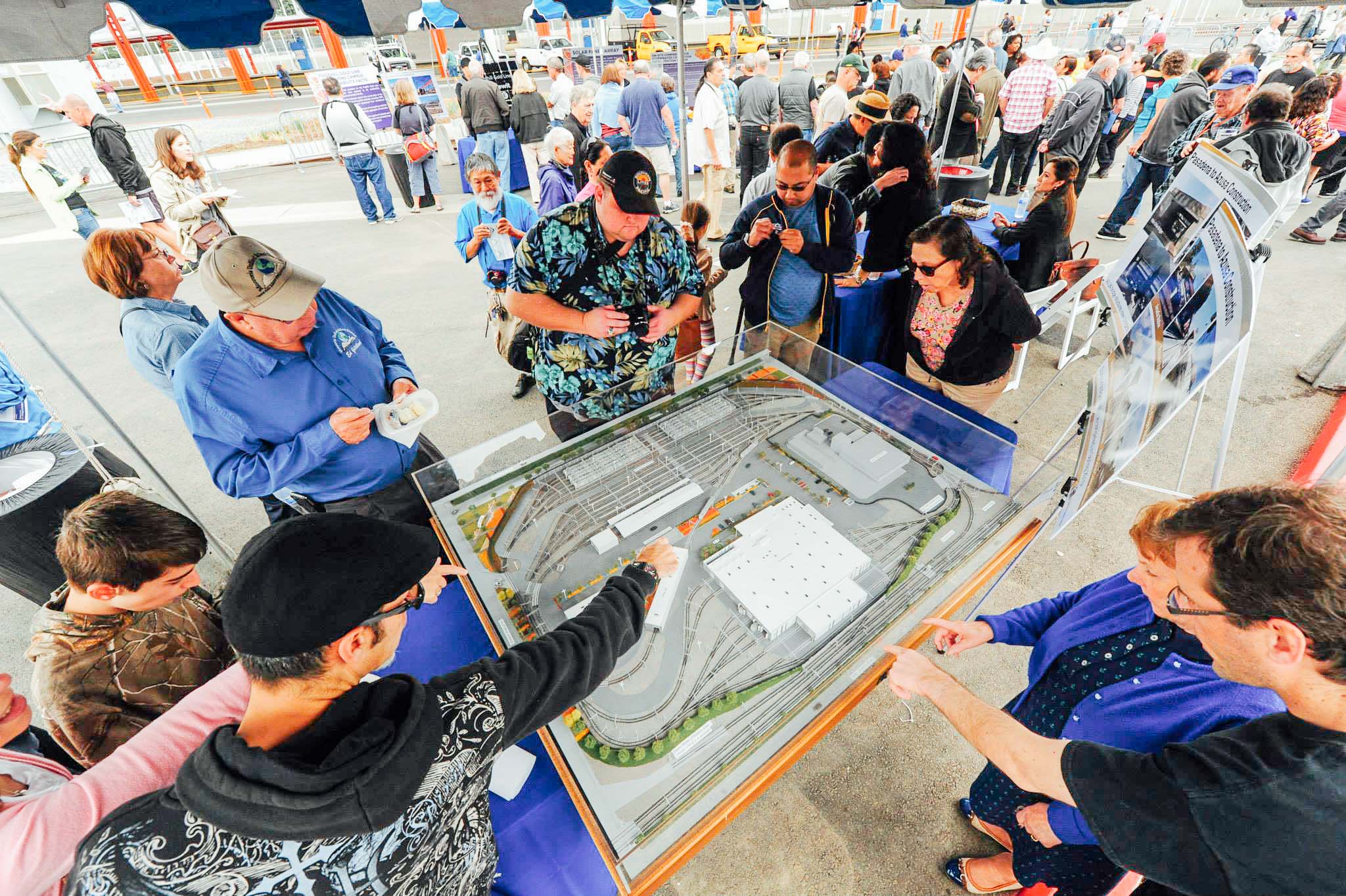 ART OF TRANSIT: Taxpayers get to see what they paid for Saturday at the open house for the newly completed Foothill Gold Line Operations Campus in Monrovia. Click the pic to see many more photos!