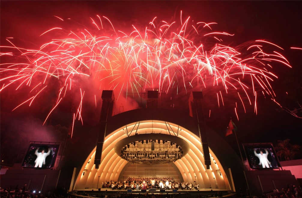 Fireworks at Hollywood Bowl