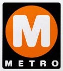 Metro's former logo.