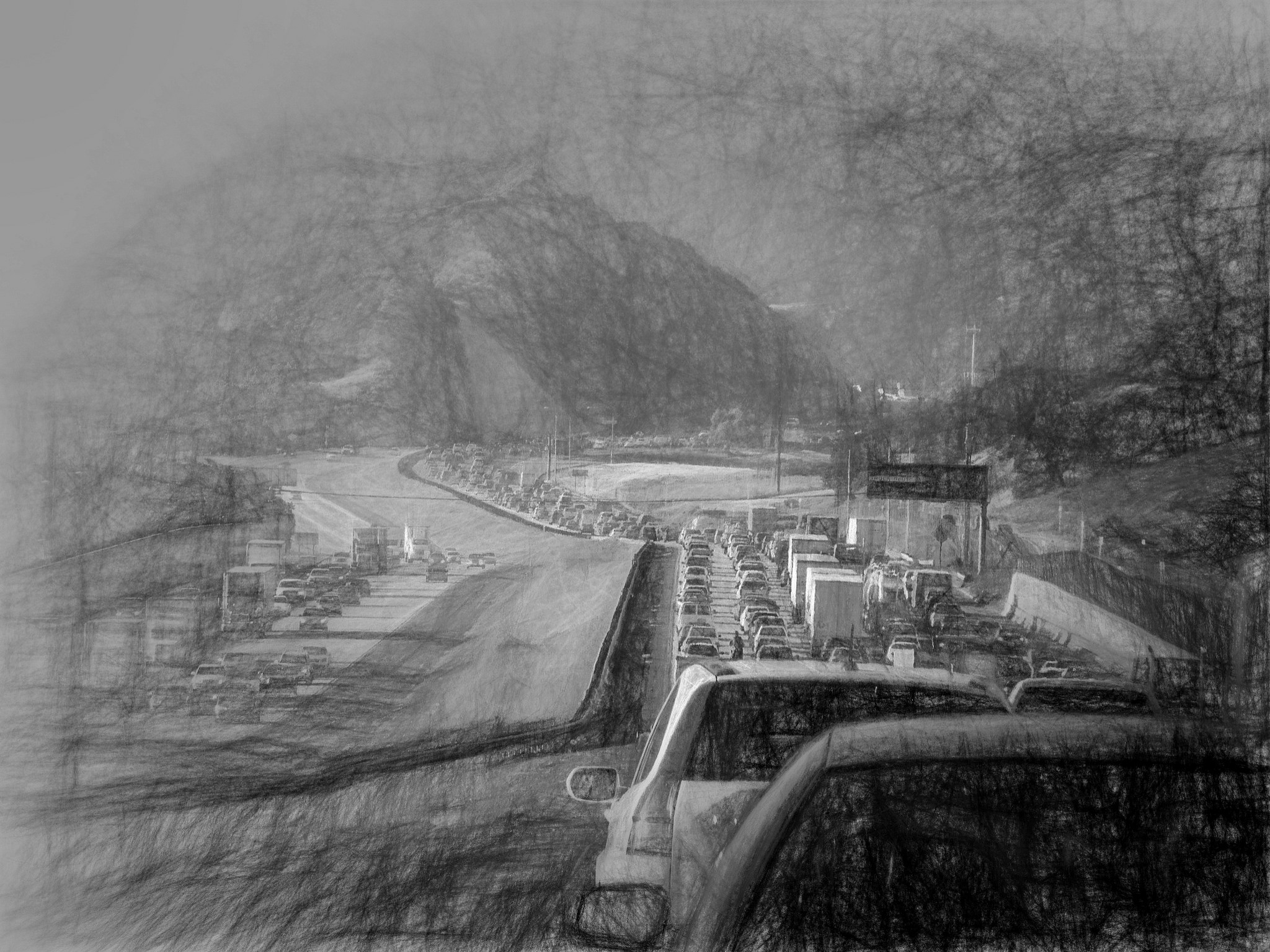 A cool take on L.A.-style traffic using software from Topaz. Photo by Jeff Turner, via Flickr creative commons.
