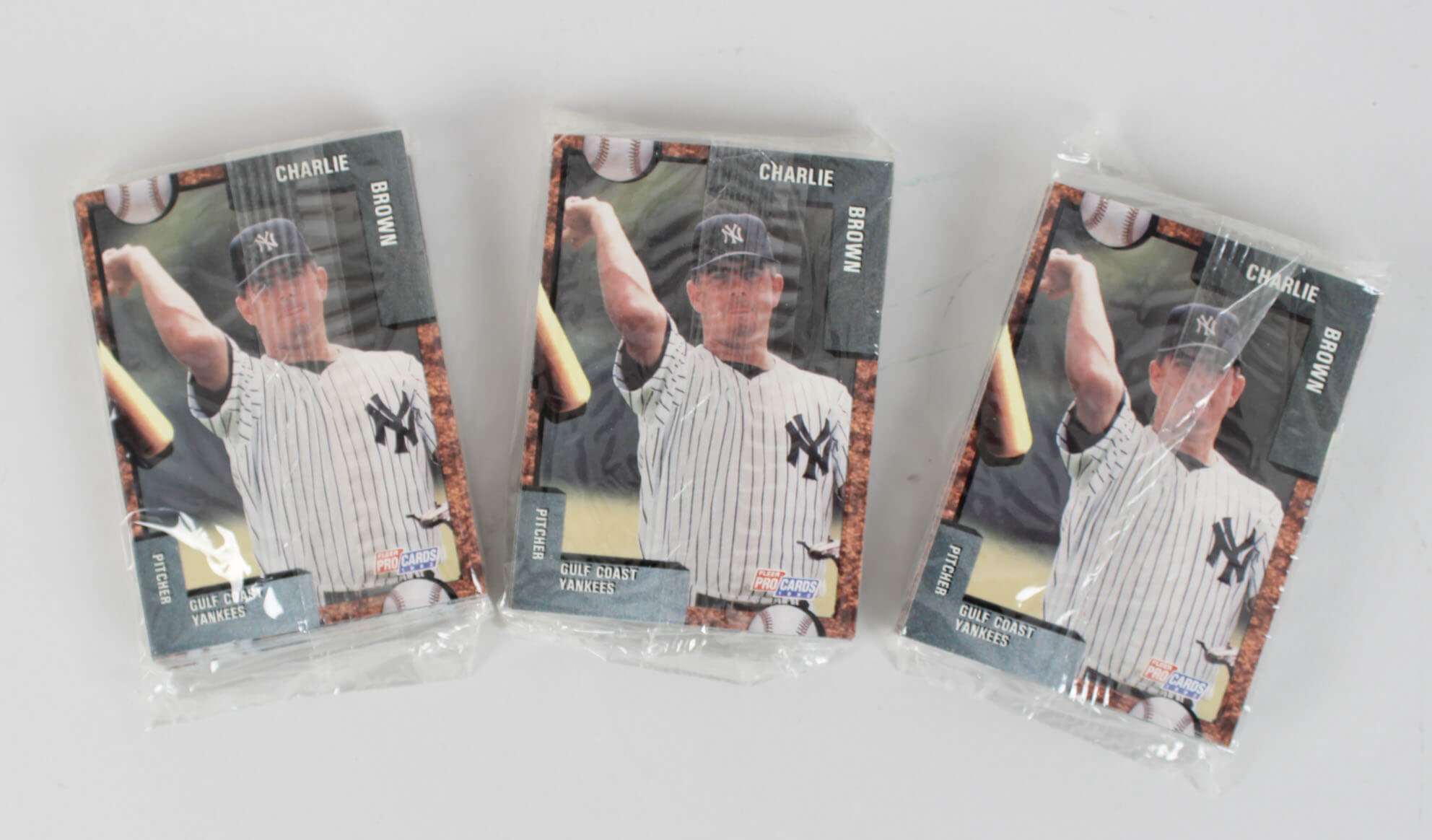 1992 Gulf Coast Yankees Team Fleer Pro Cards Set Lot of (3) Feat. Derek