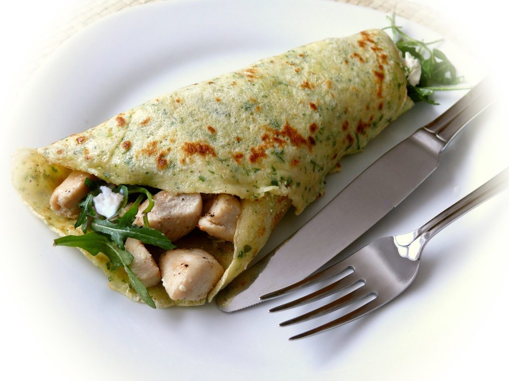 Prepara unas deliciosas crepas de avena saladas