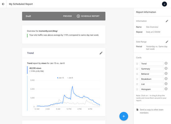 create report cards with full editing and sharing