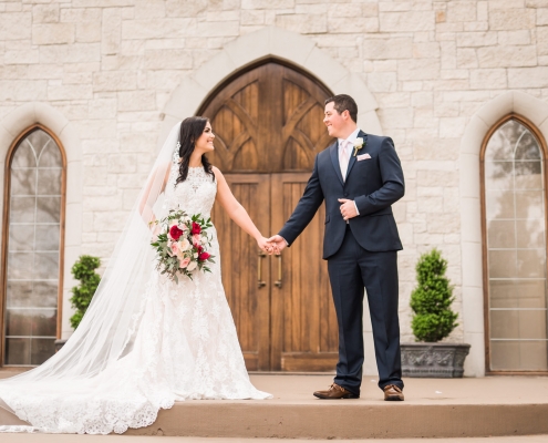 Bride and Groom at Ashton Gardens North Wedding