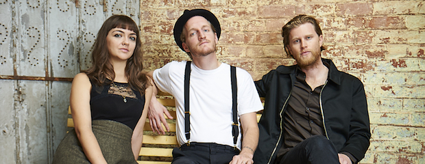 The Lumineers (from left): Neyla Pekarek, Jeremiah Fraites and Wesley Schultz.