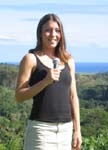 Mucuna novo-guineensis   - Eva Dubey, NTBG Intern, talking about Mucuna novo-guineensis