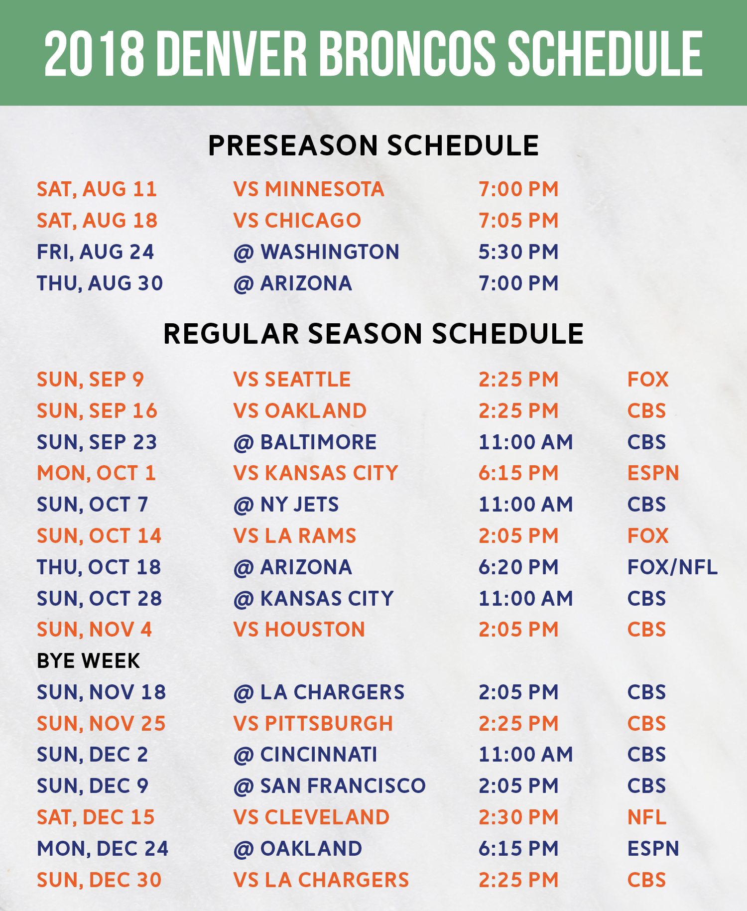 bronco s 2018 printable