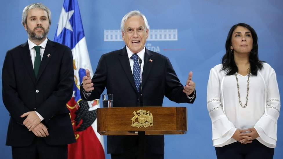 Sebastian Piñera, chile, protestas