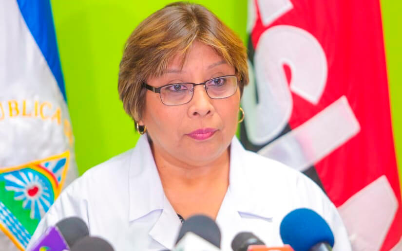 Ministra de Salud, Martha Verónica Reyes, pandemia, coronavirus Nicaragua, Unidad Médica Nicaragüense
