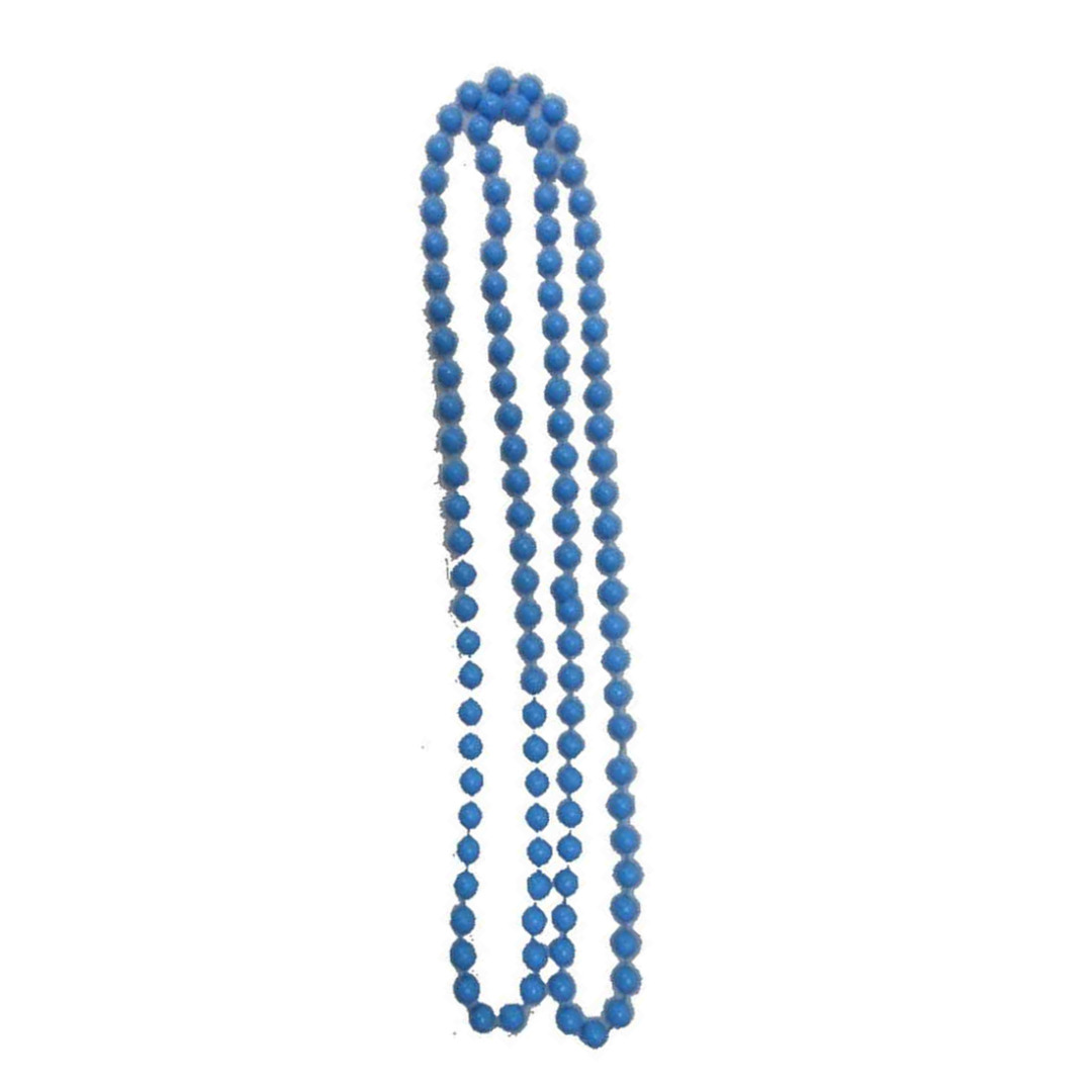Collar largo Cordones Cuello de plástico de color granos Rave Neón Fiesta Cuerda Rosario Brillante