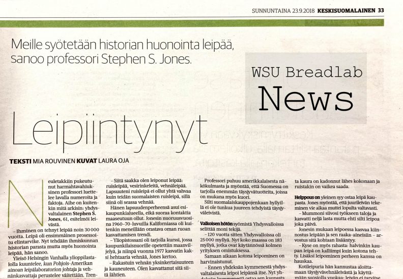 Headline of foreign-language publication.