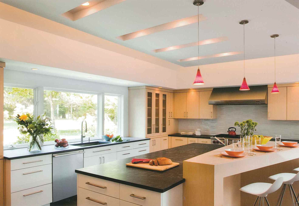 Light creates open, airy kitchen Kitchen Bath Design