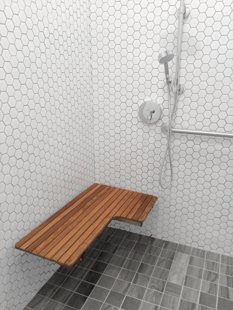 ADA Teak Shower Bench For Residential Pros