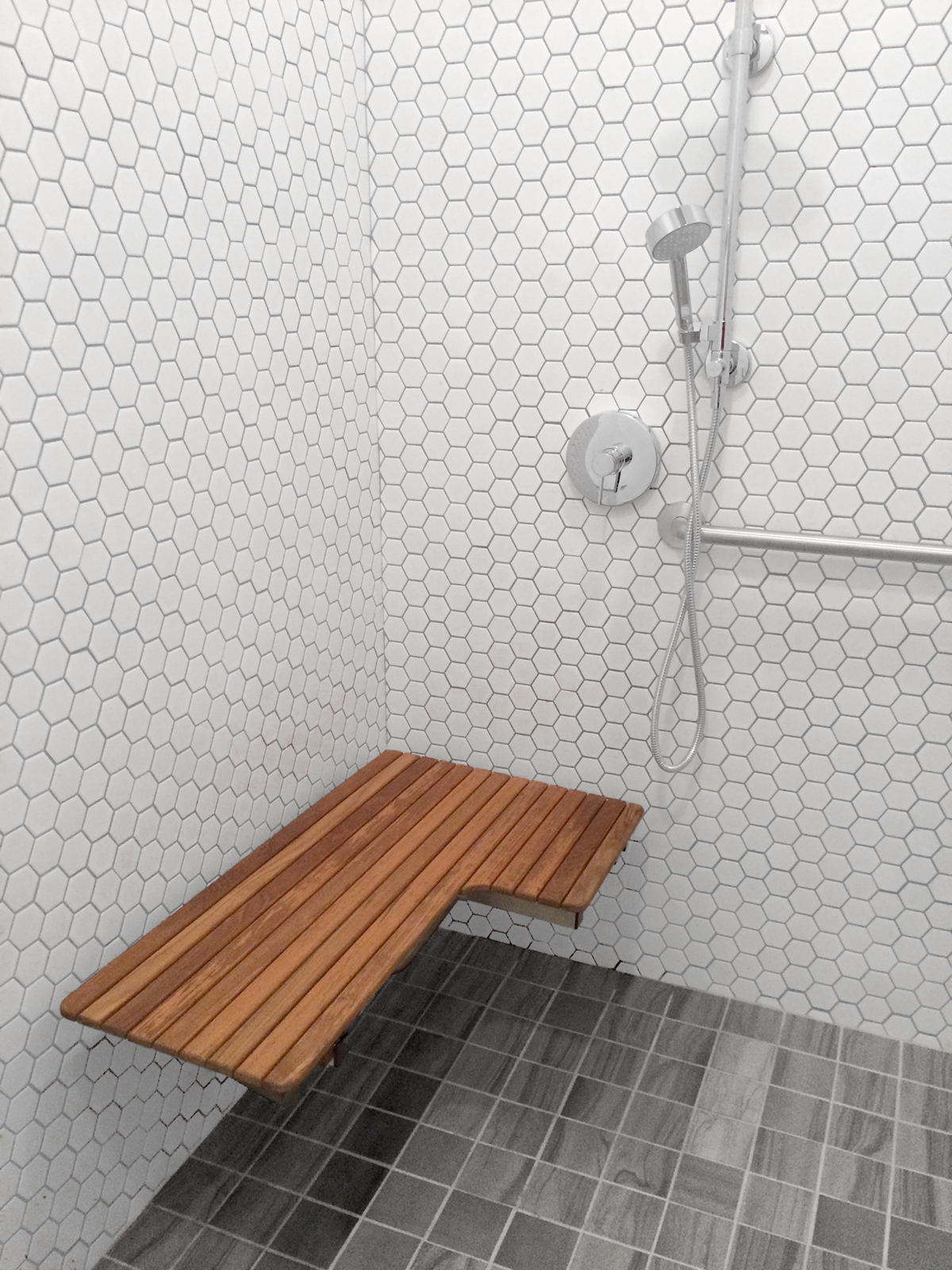 ADA Teak Shower Bench For Residential Pro