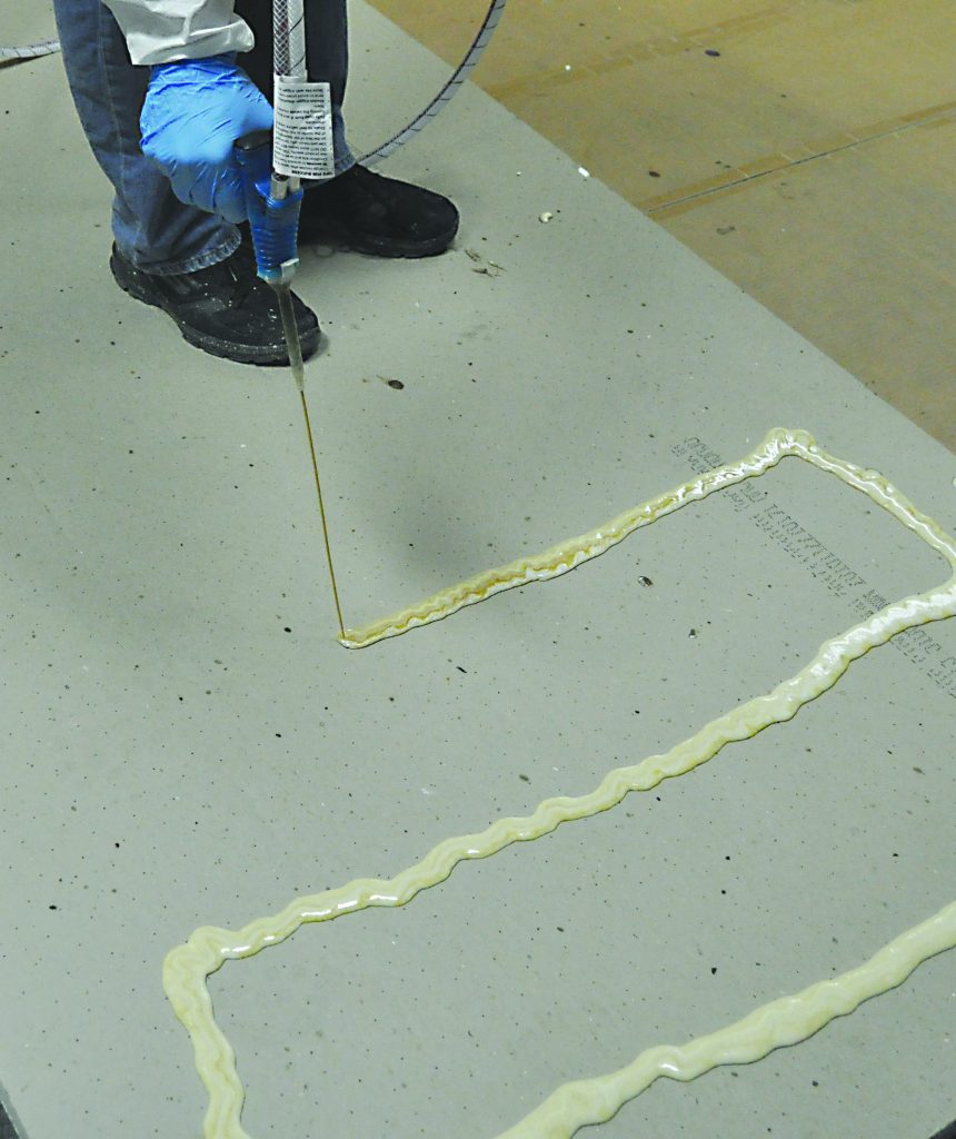 Foam adhesive provides 30 squares of coverage For Residential Pros