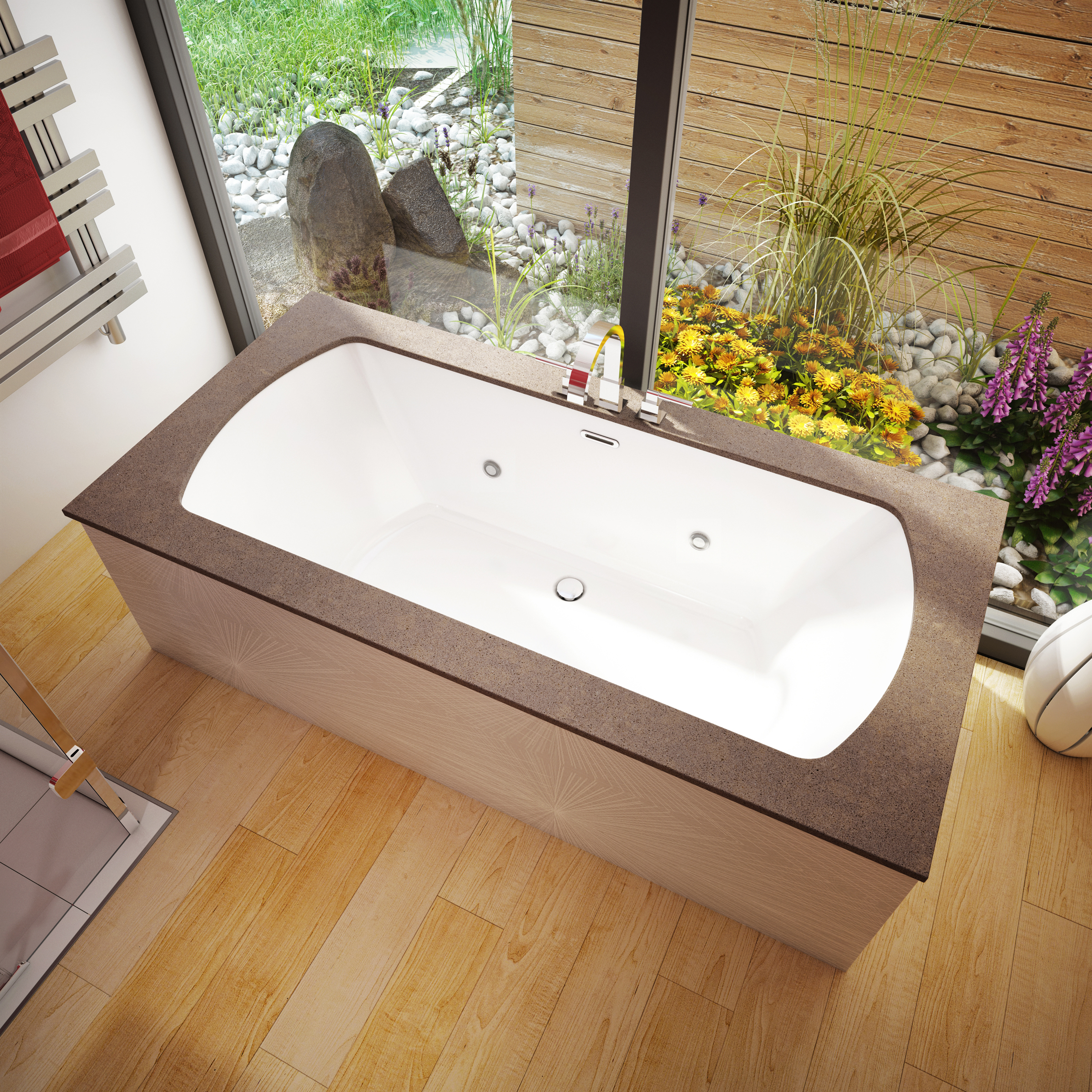 Quartz and Acrylic Tub Combo For Residential Pro