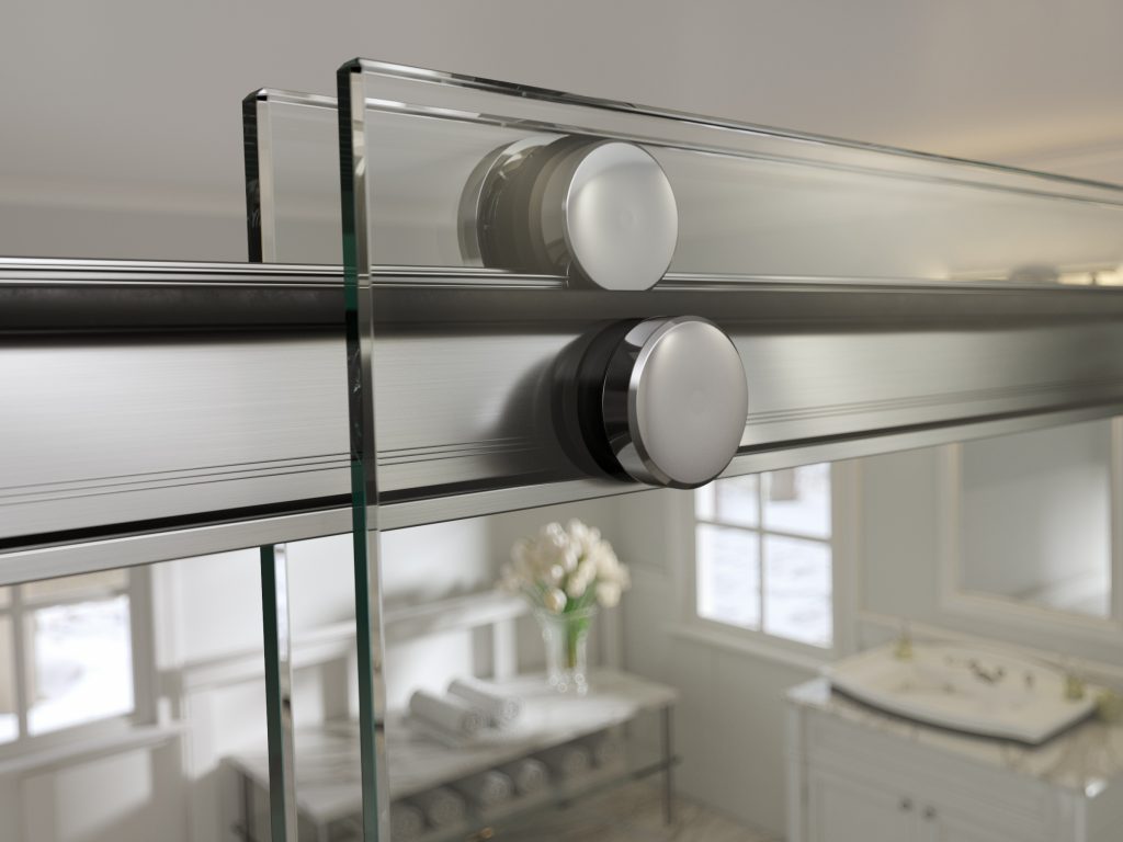 Rotolo Bypass Rolling Shower Doors For Residential Pros