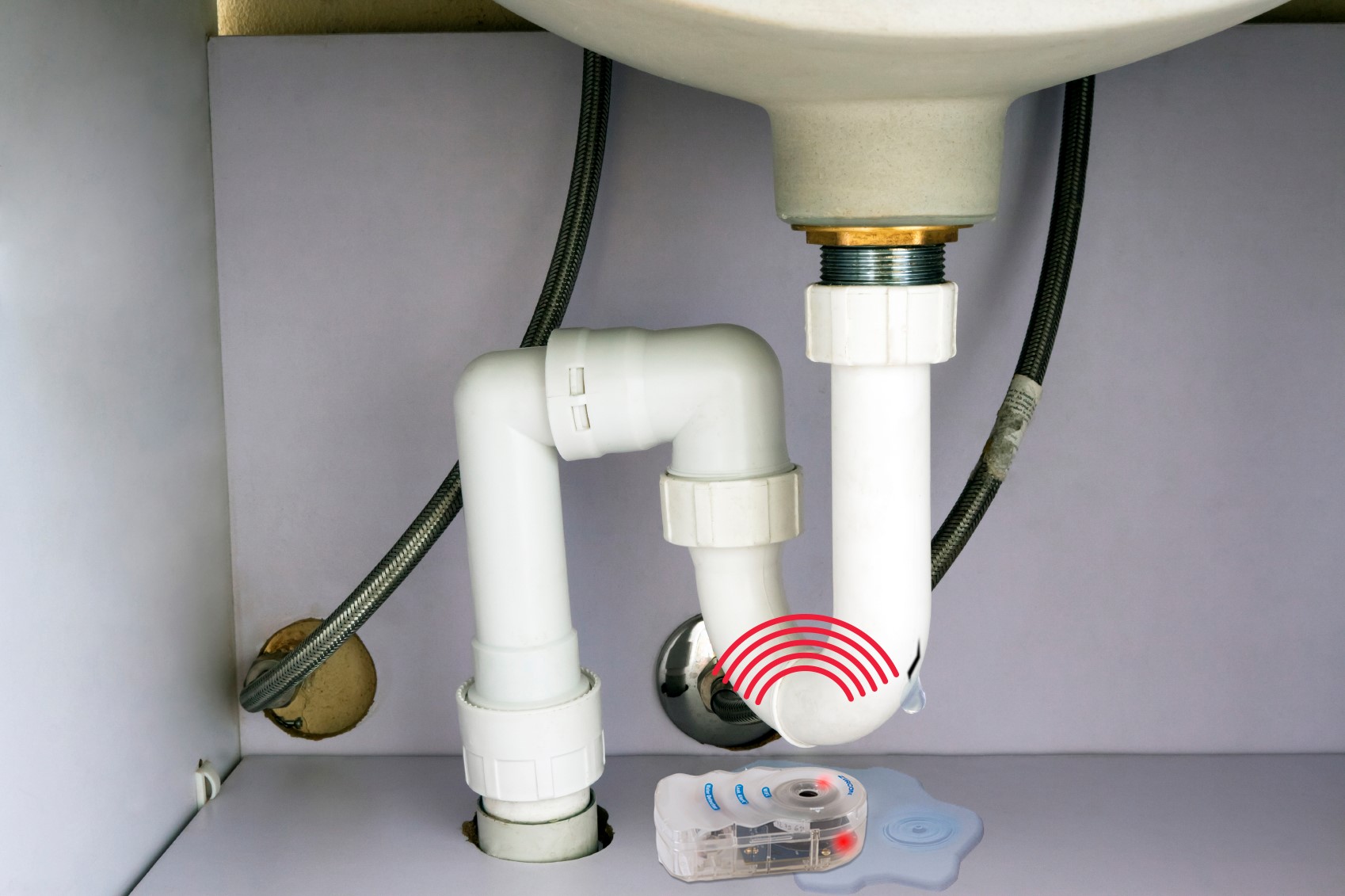 Smart water detector provides email, audio, visual alerts For