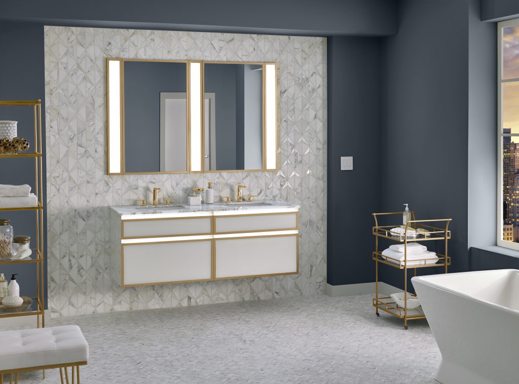 Customize assortment of medicine vanities, lighting For