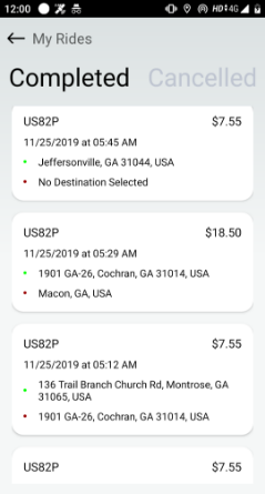 Trip History