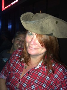 Terisa playing "the cute girl with the pirate hat"