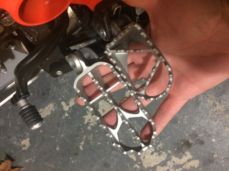 KTM Rally Style Extended Footpeg Set 60103940000 KTM Twins