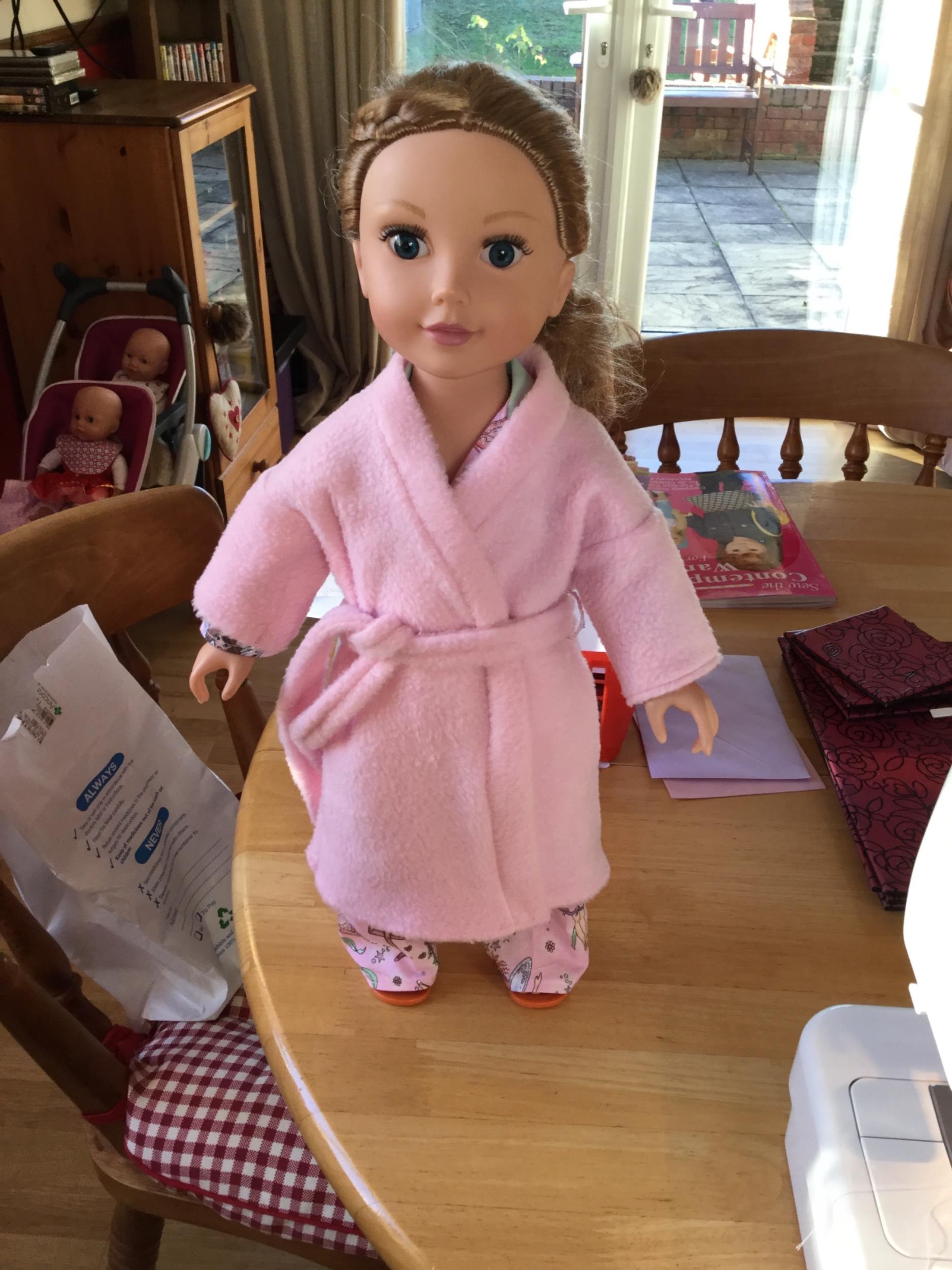 Read Creations Kimono and Bathrobe 18 inch Doll Clothes Pattern Pixie