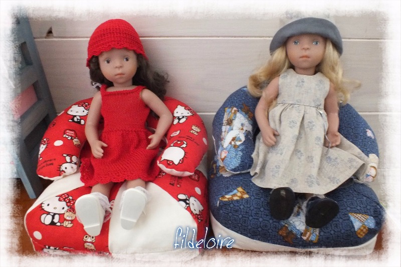 Square Chair for 18 inch Dolls Pattern PDF Download Pixie Faire