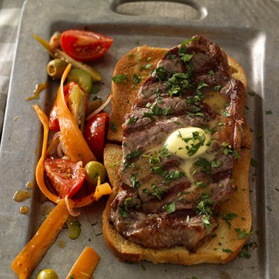 OpenFaced Steak Sandwich (still)