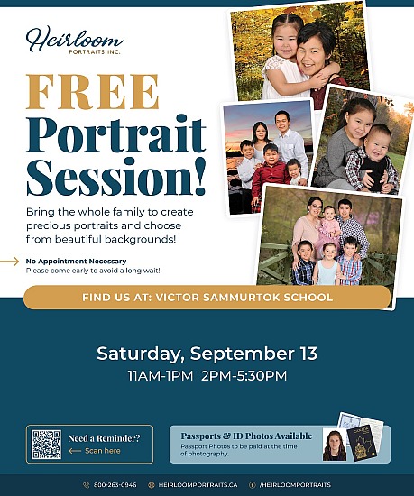 2025 - 09 - 13 Family Photo Sessions - Victor Sammurtok School, Chesterfield Inlet