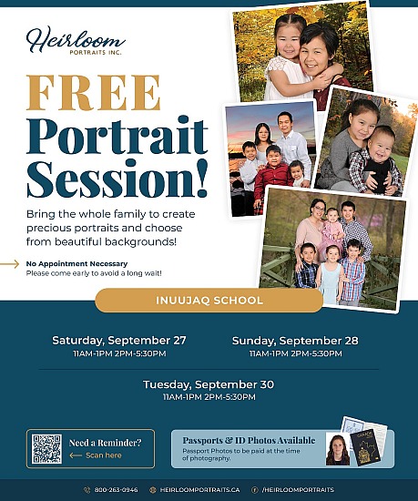 2025 - 09 - 27 Family Photo Sessions - Inuujaq School, Arctic Bay