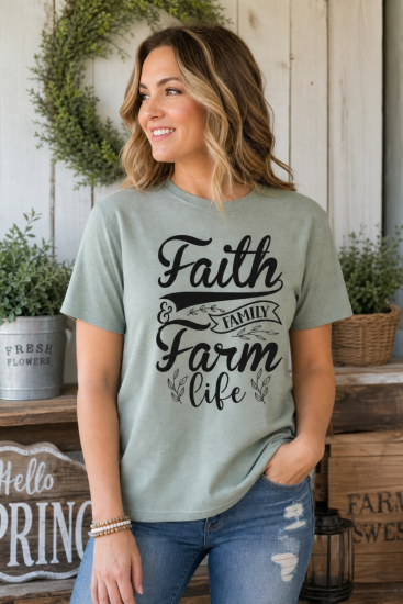 Faith Family Farm Life T-Shirt