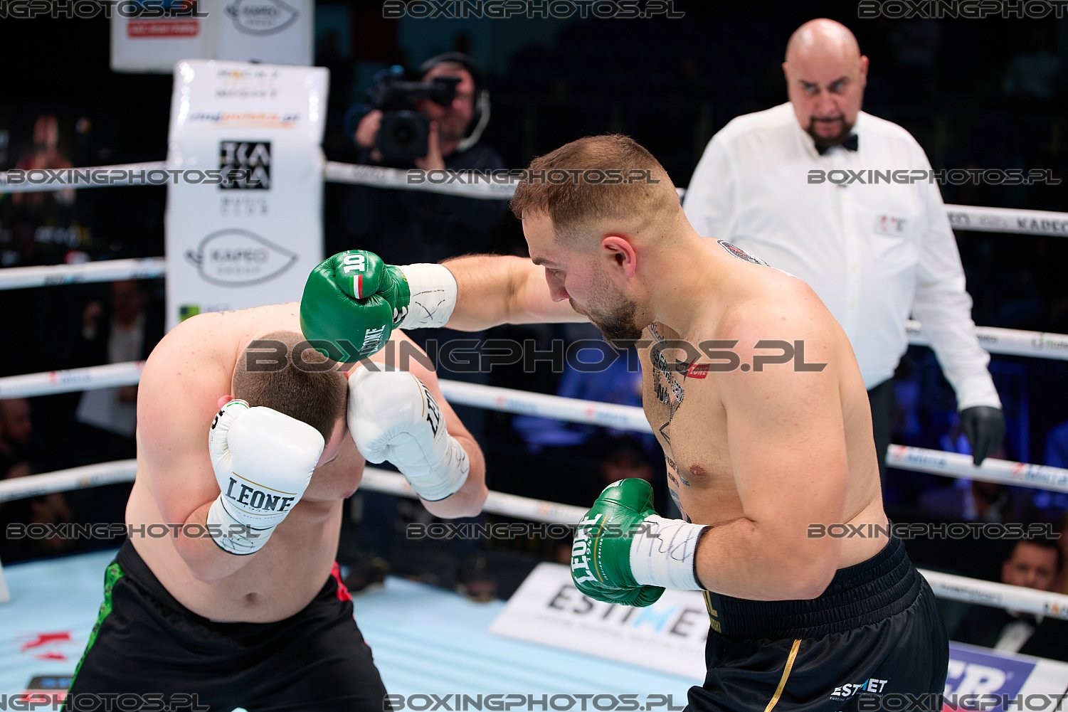 Adrian Domalewski, Leon Maric,, 2025, Sopot, RBN 21, Rocky Boxing Night