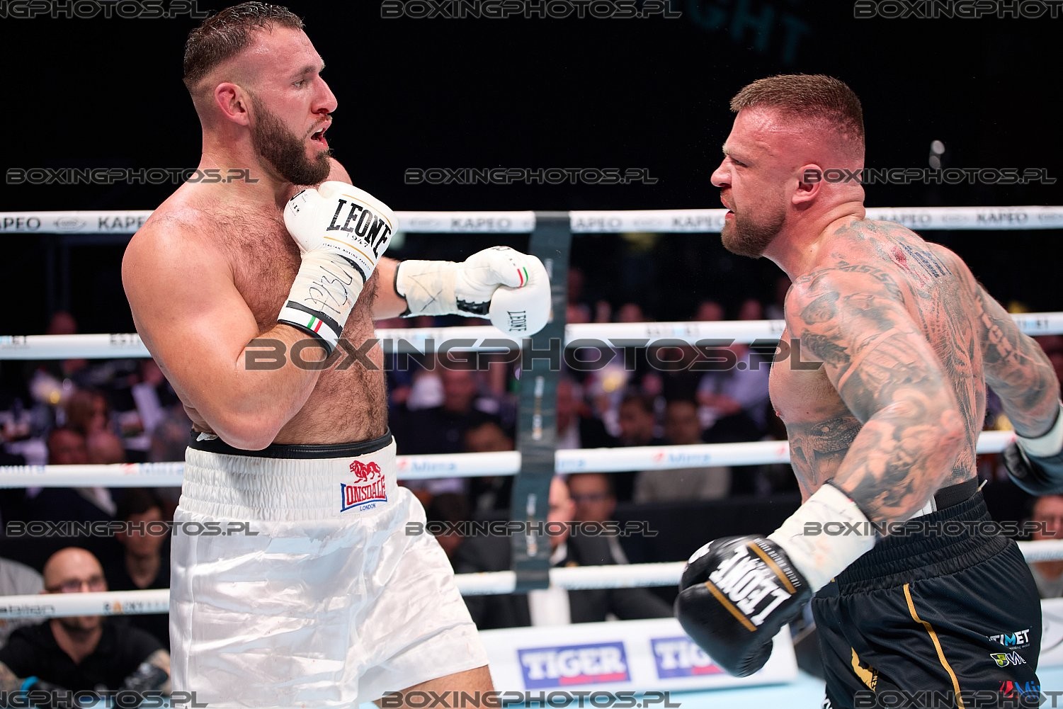 Dawid Turzenieecki, Piotr Balcerzak, 2025, Sopot, RBN 21, Rocky Boxing Night