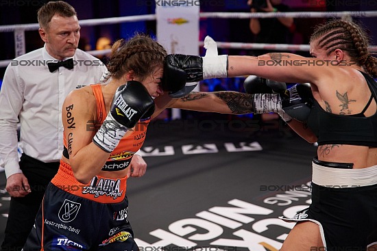Laura Grzyb, Marian Herreria, Nosalowy Dwor, Zakopane, Poland, 2022, KnockOut Boxing Night