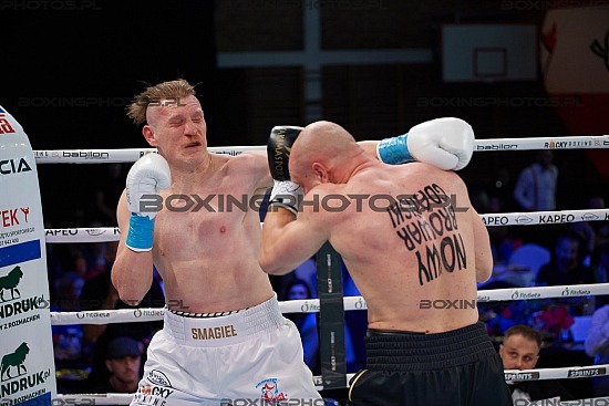 Łukasz Puczyński Lukasz Puczynski, Damian Smagieł, Damian Smagiel, RBN 16, Rocky Boxing Night, Żukowo, Zukowo, 2023