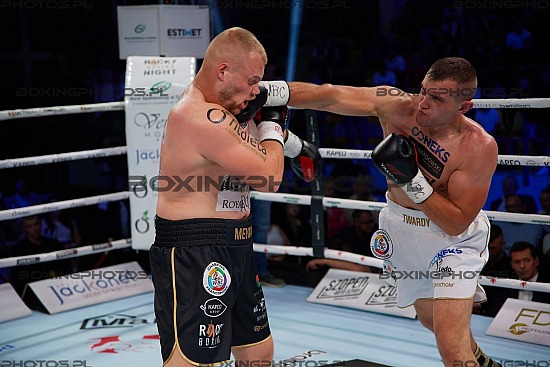 Kacper Meyna, Krzysztof Twardowski, WBC Frankophone, WBC, RBN 16, Rocky Boxing Night, Żukowo, Zukowo, 2023