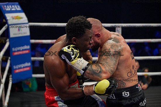 KBN 26,KnockOut Boxing Night 26, Nowy Sącz, Nowy Sacz, 2023, Poland, Łukasz Pławecki, Lukasz Plawecki, Emmanuel Feuzeu